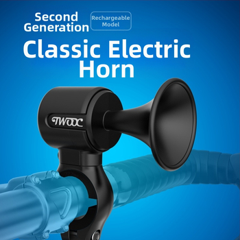 „Twooc“ naujas įkraunamas elektrinis dviračio ragas, itin didelis garso ragas, elektrinė transporto priemonė, motociklas, paslėptas elektrinis skambutis