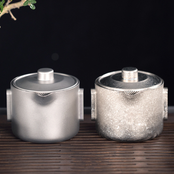Lauko gryno titano arbatinukas Dvigubas titano greitojo puodelio kempingo kelioninis arbatos rinkinys Nešiojamas lengvas Kung Fu arbatos arbatinukas