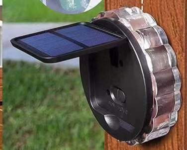 „Amazon“ saulės energija varomas LED sieninis šviestuvas, pusapvalis sodo atmosferos šviestuvas, baseino tvoros šviestuvas, saulės energija varomas sodo šviestuvas