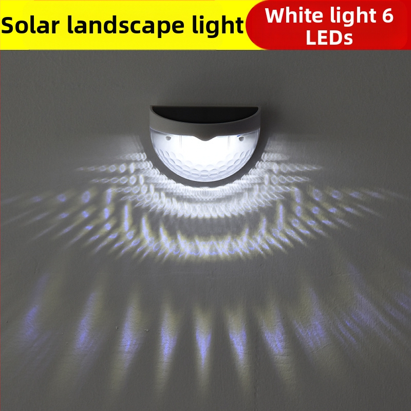 „Amazon“ saulės energija varomas LED sieninis šviestuvas, pusapvalis sodo atmosferos šviestuvas, baseino tvoros šviestuvas, saulės energija varomas sodo šviestuvas