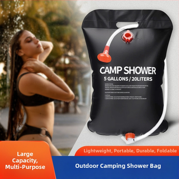 Välistingimustes kasutatav päikeseenergia veekott telkimiseks kaasaskantav vann kuumaveekott reisilaagrisse suure mahutavusega kokkupandav veekott