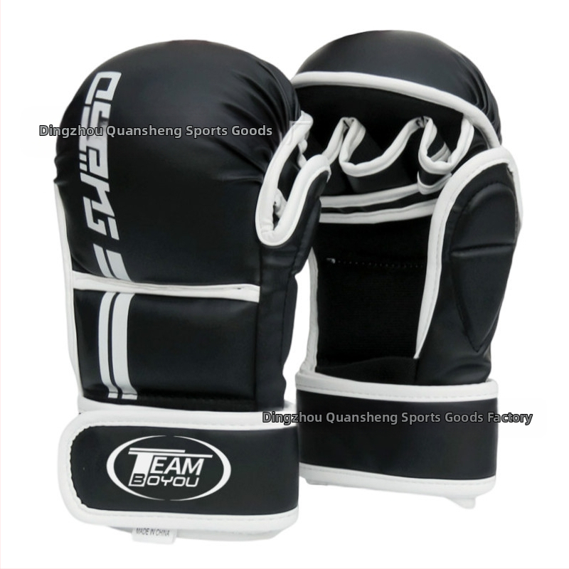 Ръкавици за бокс с половин пръст, за жени, борба, муай тай, мъже, UFC, деца, тренировка, възрастни, чувал с пясък, професионални MMA, боксови ръкавици