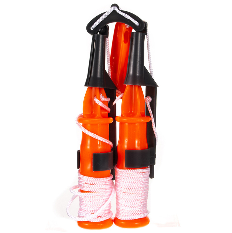 Piiriülene talvine jäämurdja, elupäästev jääkoob elupäästva vilega, jääronimis- ja jäämurdmisvarustus, oranži-punase peitliga kalastusvarustuse hulgimüük