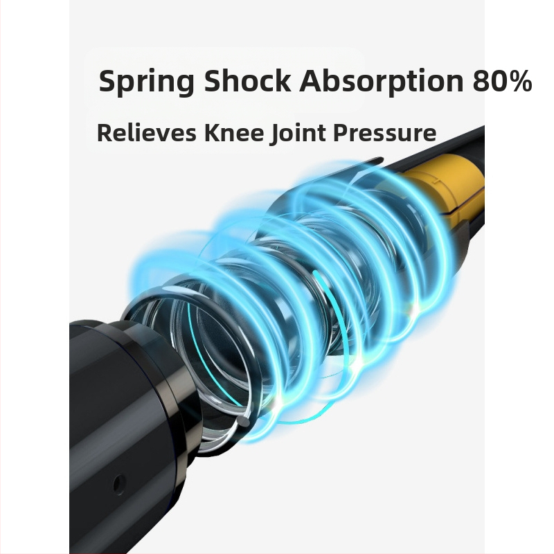 Планински бастун, телескопичен сгъваем бастун, професионален туризъм на открито, оборудване за катерене, противоплъзгаща патерица