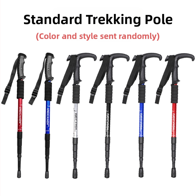 Alpinizmo personalo lazda iš anglies pluošto teleskopinės sulankstomos lazdos, profesionali lauko žygių kalnų laipiojimo įranga, neslystanti ramentė