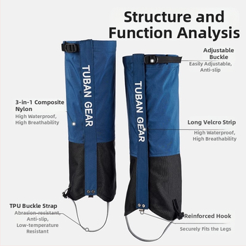 Tubani lumekate välistingimustes matkamiseks mõeldud mägironimisjalatsite kate veekindel vihmakindel jalakaitse poistele ja tüdrukutele kõrbeliiva kaitseks