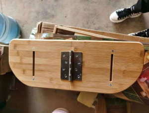 Bambusest multifunktsionaalne meditatsioonitool, bambusest kokkupandav joogatool, väike ja mugav kaasaskantav spordilauatool