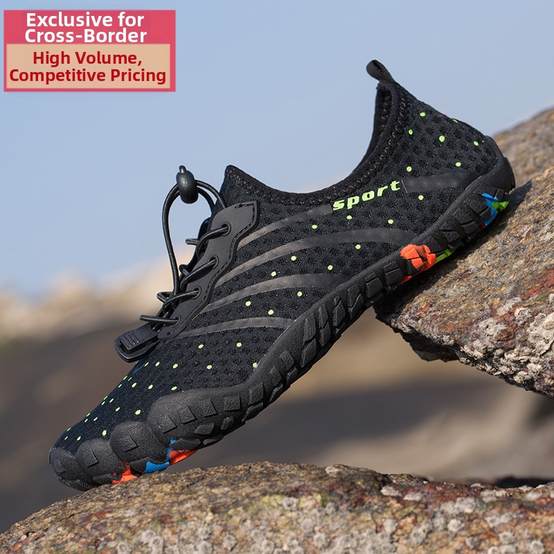 Suvised õues kasutatavad jälgimiskingad, libisemiskindlad, kulumiskindlad vee- ja maapealsed universaalsed rannakingad, meeste ja naiste kiiresti kuivavad kahlamiskingad, looduslike jälgimiskingad