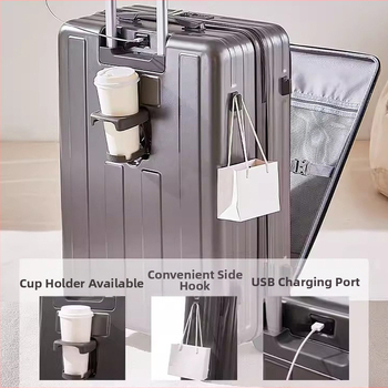 Uus esiküljel avatud kaanega multifunktsionaalne pagas naistele ja meestele saadaval olev käruümbris 28-tolline suure mahutavusega reisibüroo paroolikarp