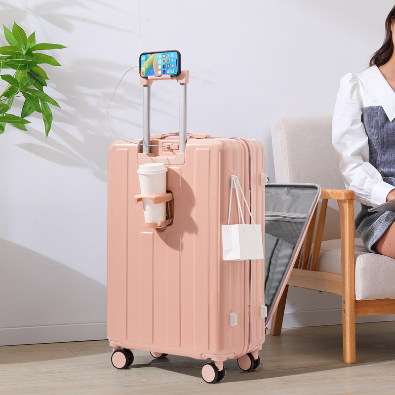 Uus esiküljel avatud kaanega multifunktsionaalne pagas naistele ja meestele saadaval olev käruümbris 28-tolline suure mahutavusega reisibüroo paroolikarp