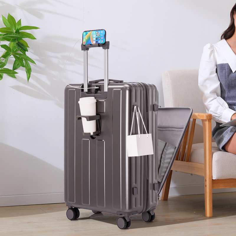 Uus esiküljel avatud kaanega multifunktsionaalne pagas naistele ja meestele saadaval olev käruümbris 28-tolline suure mahutavusega reisibüroo paroolikarp