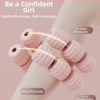 18-rattaline lahja jala artefaktirõnga klamber jalamassaaži rullrullik lihaste venitusmassaaž