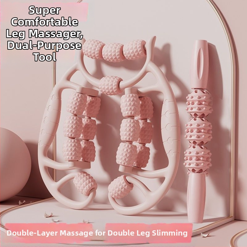 18-rattaline lahja jala artefaktirõnga klamber jalamassaaži rullrullik lihaste venitusmassaaž