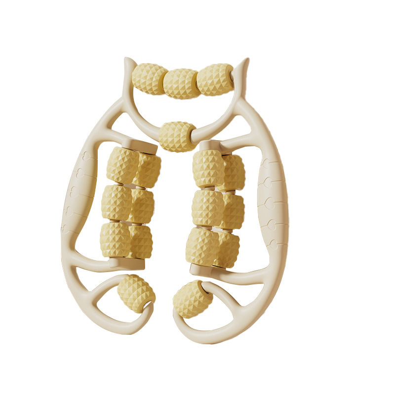 18-rattaline lahja jala artefaktirõnga klamber jalamassaaži rullrullik lihaste venitusmassaaž
