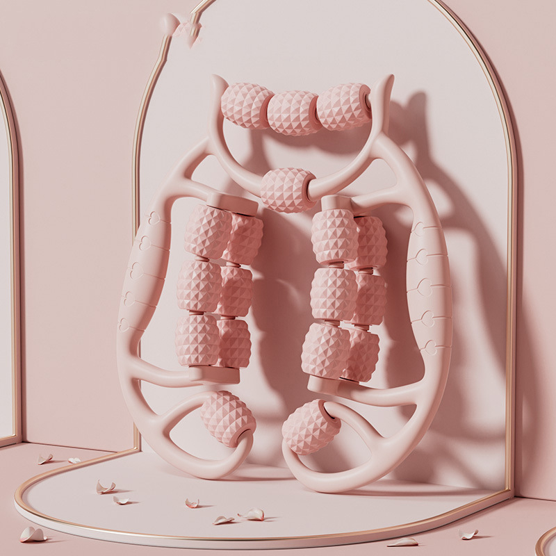 18-rattaline lahja jala artefaktirõnga klamber jalamassaaži rullrullik lihaste venitusmassaaž