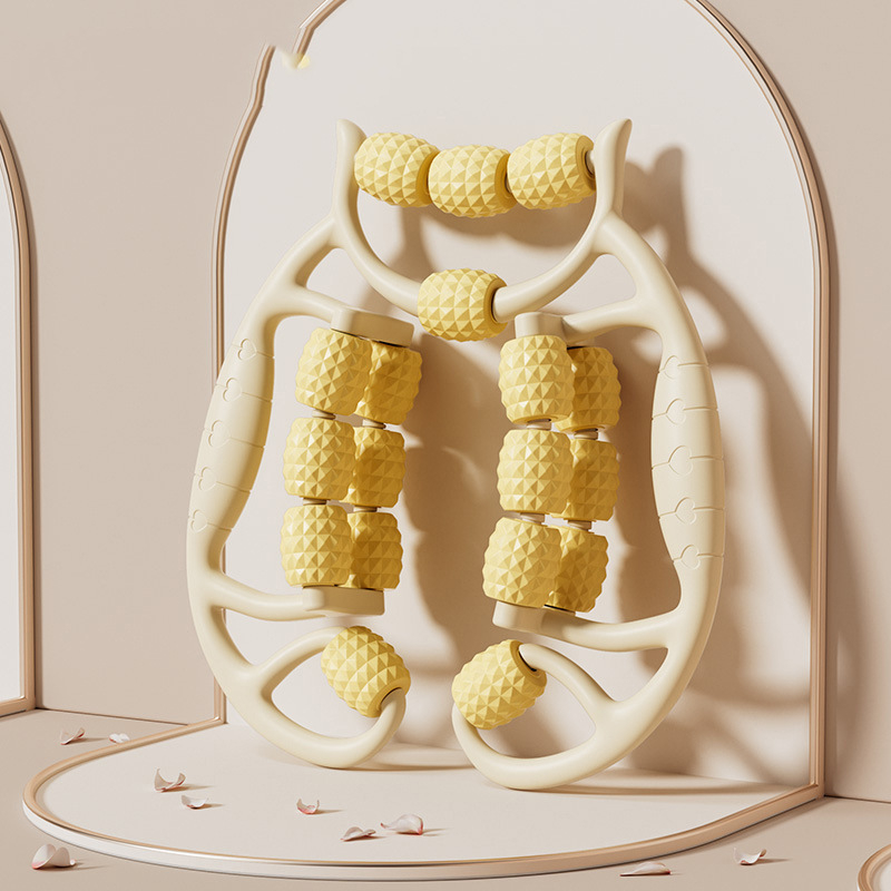 18-rattaline lahja jala artefaktirõnga klamber jalamassaaži rullrullik lihaste venitusmassaaž