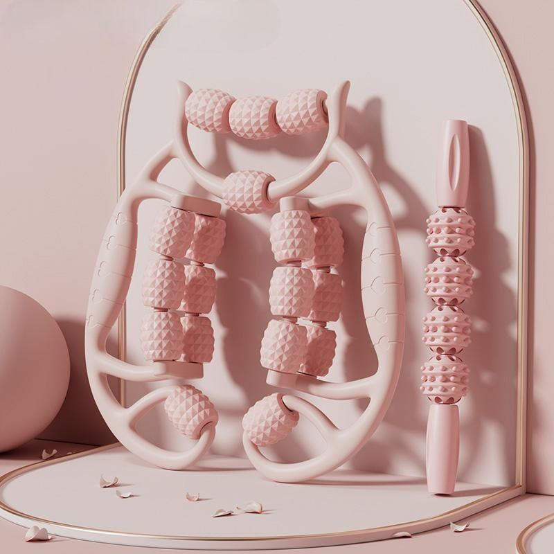 18-rattaline lahja jala artefaktirõnga klamber jalamassaaži rullrullik lihaste venitusmassaaž