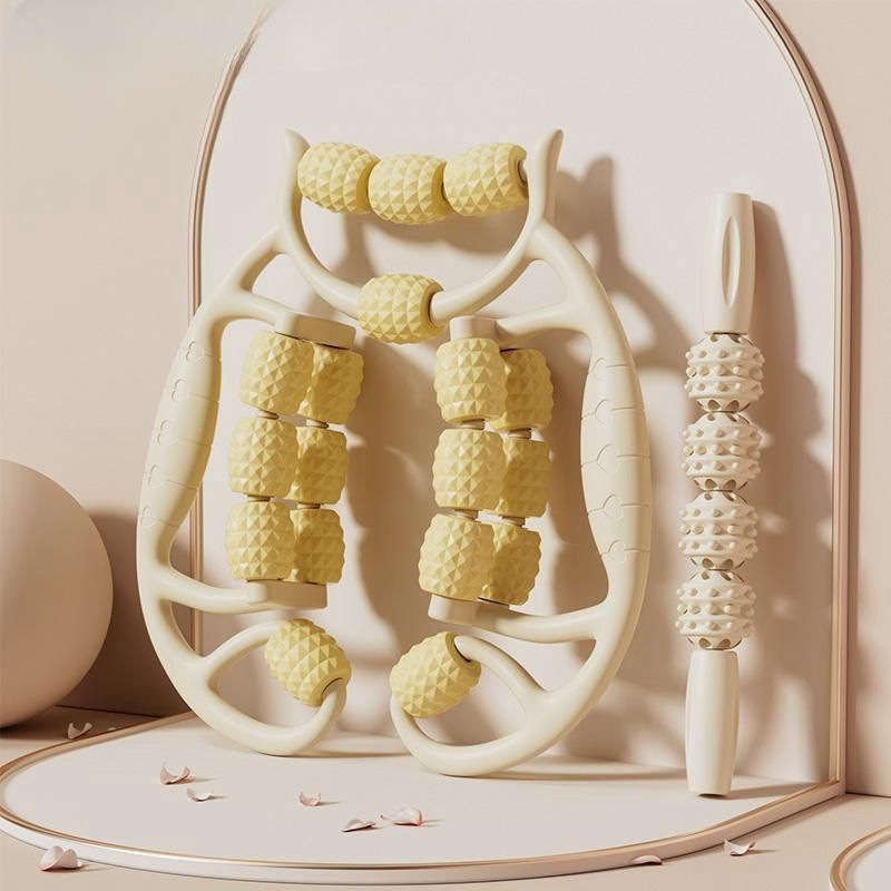 18-rattaline lahja jala artefaktirõnga klamber jalamassaaži rullrullik lihaste venitusmassaaž