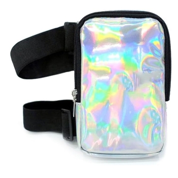 Amazon Nou Holografic Coapsă Bag Femei Picior Curea În Aer Liber Talie Bag Carnival Drumeții Talie Bag Reglabil