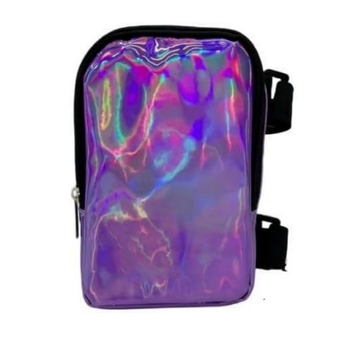 Amazon Nou Holografic Coapsă Bag Femei Picior Curea În Aer Liber Talie Bag Carnival Drumeții Talie Bag Reglabil