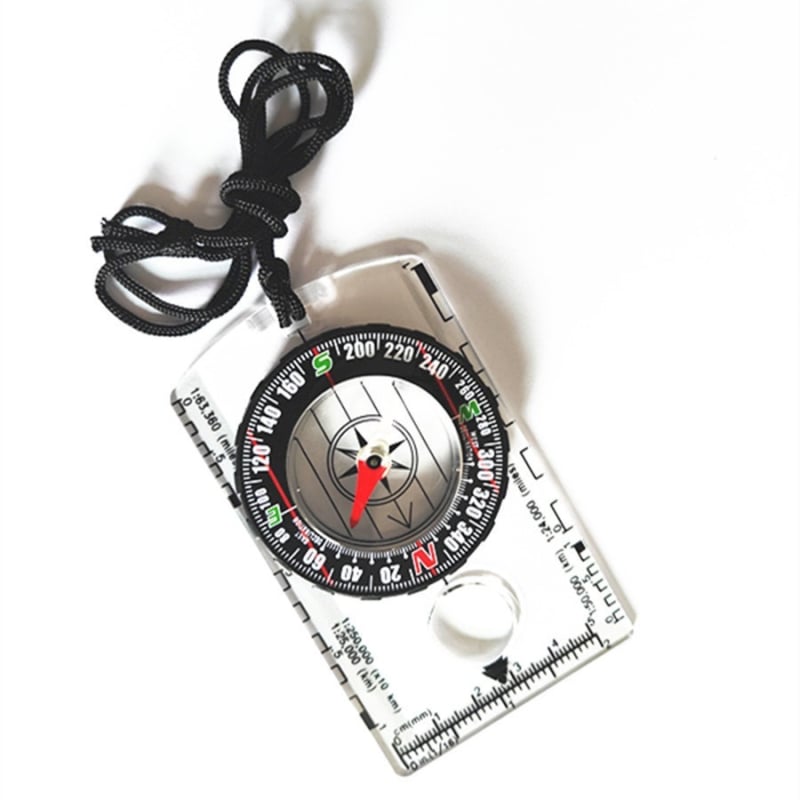 DC361 multifunktsionaalne kompass, õues kasutatav multifunktsionaalne skaalakaart, joonlaud, kompass, kaelapael, kompass põhjanõel