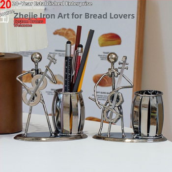 Rankų darbo kaltinio geležies rašiklio laikiklis, rankų darbo, namų dekoracijos, svetainės stalviršis, sandėlyje, didmeninė prekyba