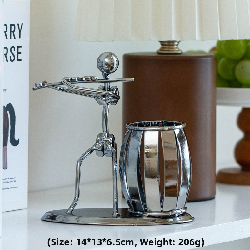 Rankų darbo kaltinio geležies rašiklio laikiklis, rankų darbo, namų dekoracijos, svetainės stalviršis, sandėlyje, didmeninė prekyba