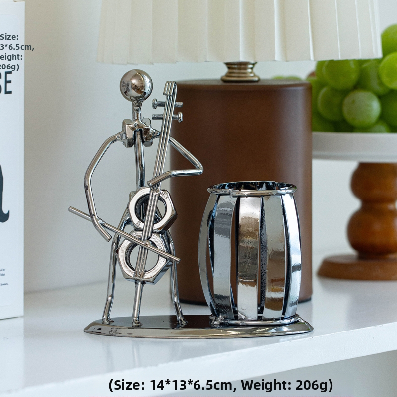 Rankų darbo kaltinio geležies rašiklio laikiklis, rankų darbo, namų dekoracijos, svetainės stalviršis, sandėlyje, didmeninė prekyba