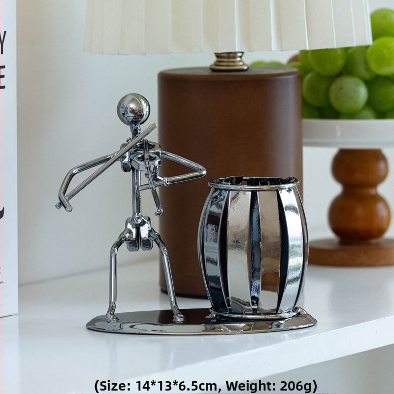 Rankų darbo kaltinio geležies rašiklio laikiklis, rankų darbo, namų dekoracijos, svetainės stalviršis, sandėlyje, didmeninė prekyba