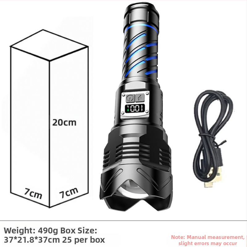 Piiriüleselt müüdavad alumiiniumisulamist taskulampide tootjad hulgimüügis multifunktsionaalne suure luumeniga laadiv välistingimustes kasutatav tugeva valgusega LED-taskulamp