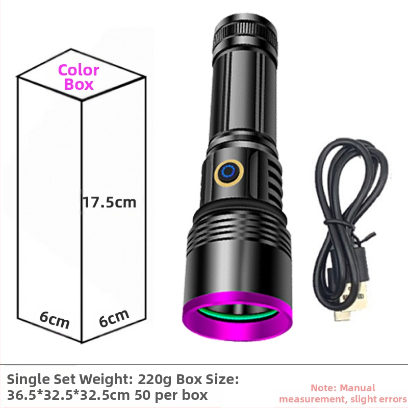 Piiriüleselt müüdavad alumiiniumisulamist taskulampide tootjad hulgimüügis multifunktsionaalne suure luumeniga laadiv välistingimustes kasutatav tugeva valgusega LED-taskulamp