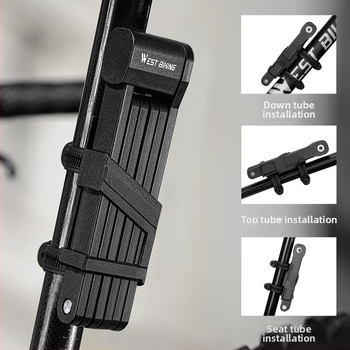 Vakarų motociklininko kalnų dviračio užraktas dviračio sulankstoma spyna kelio automobilio užraktas motociklo elektrinio automobilio užraktas apsaugos nuo vagystės įranga