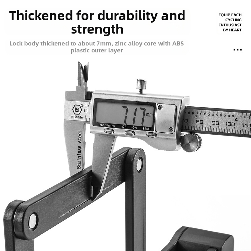 Заключване за планински велосипед за Западен ездач, сгъваемо заключване за велосипед, заключване за пътна кола, заключване за мотоциклет, заключване за електрическа кола, оборудване за заключване против кражба