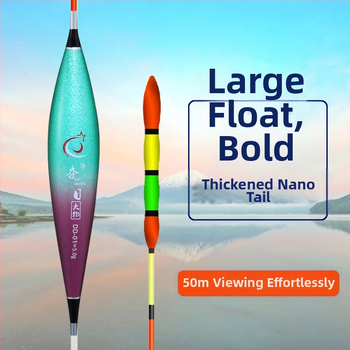 Didelės raiškos, ryškus, akį traukiantis nano plūduras, ryškus trumparegystės efektas, uodegos formos plūduras, karpių žvejybai, didelio jautrumo, didelių žuvų plūduras, plaukiojimui, slidus žuvų plūduras.