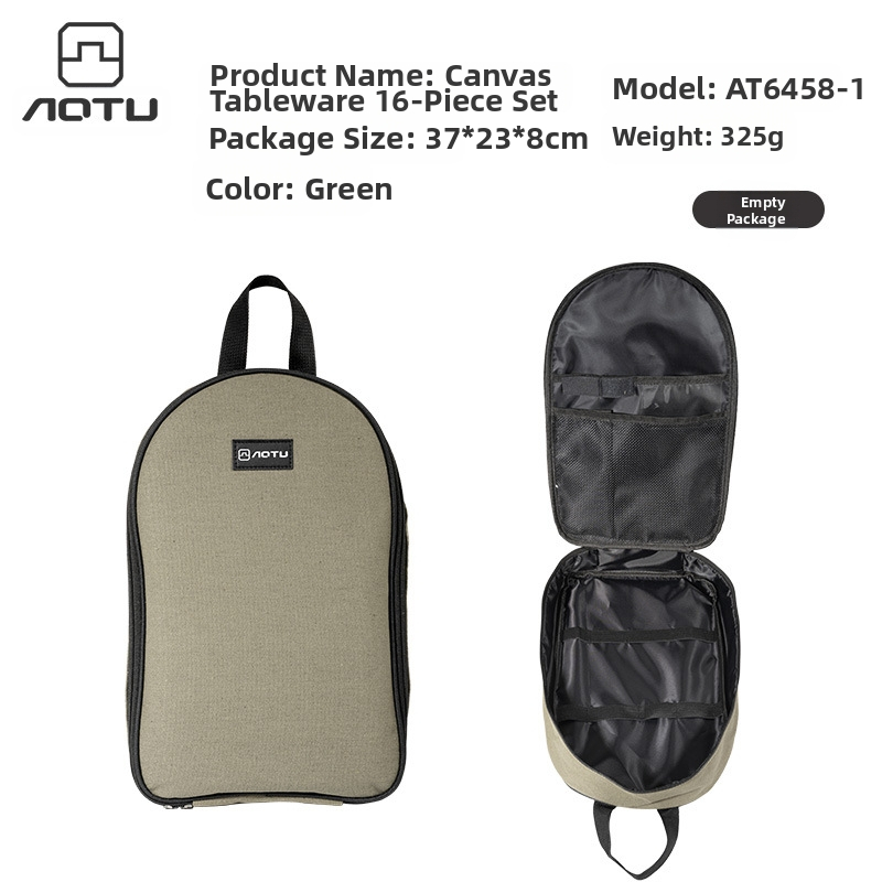 Välistingimustes kasutatavate söögiriistade ja köögitarvete komplekt, telkimisvarustus, kaasaskantav hoiukott, köögitarbed, lauanõud, pikniku- ja telkimiskott, tühi kott