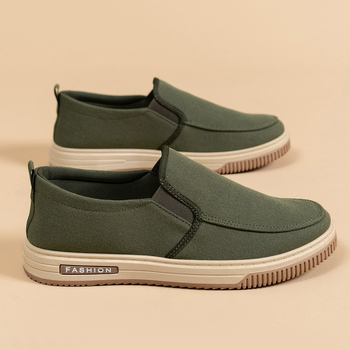 Vīriešu apavi ar audekla apaviem, pavasara jauni vīriešu ikdienas apavi, moderni, ērti, elpojoši, mīkstas zoles, slinki auduma apavi