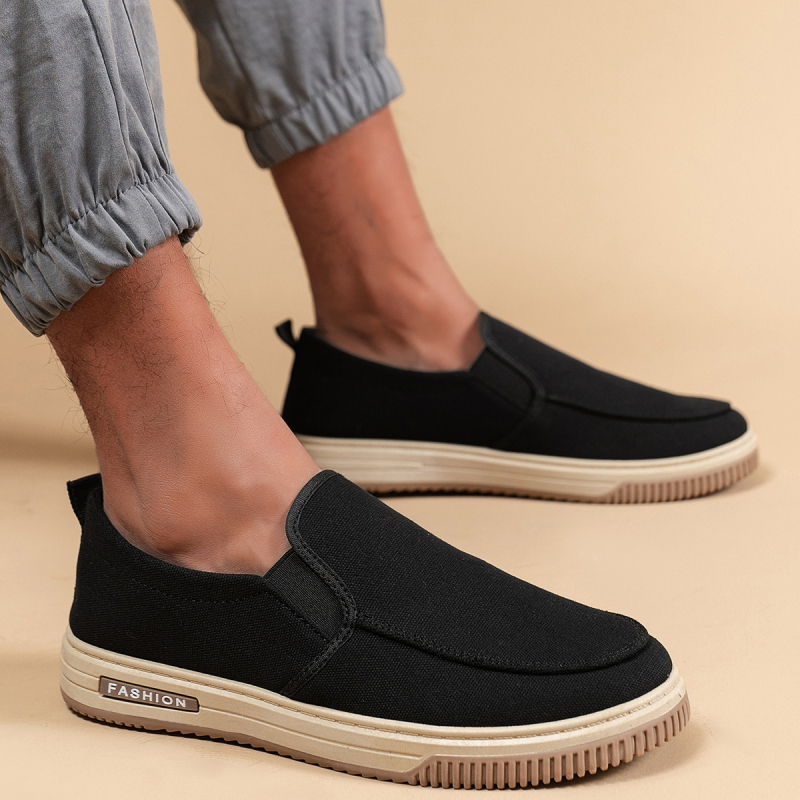 Vīriešu apavi ar audekla apaviem, pavasara jauni vīriešu ikdienas apavi, moderni, ērti, elpojoši, mīkstas zoles, slinki auduma apavi