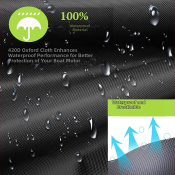 Προστατευτικό κάλυμμα κινητήρα μηχανής με κουπί για διασυνοριακή ανάρτηση, εξωτερικό κάλυμμα σκόνης για κορδόνι πλοίου, αδιάβροχο, αδιάβροχο, εξωτερικό κάλυμμα γιοτ για μηχανή