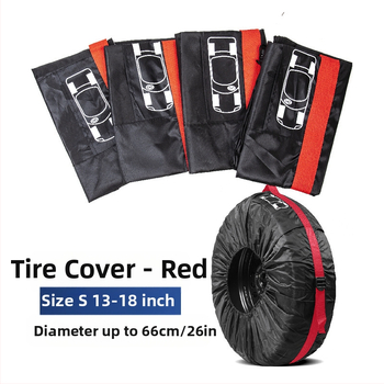 Трансгранична гореща разпродажба, калъф за гума от 190T полиестер и тафта, калъф за резервна гума за кола, чанта за съхранение на зимни гуми, защитен калъф за колело