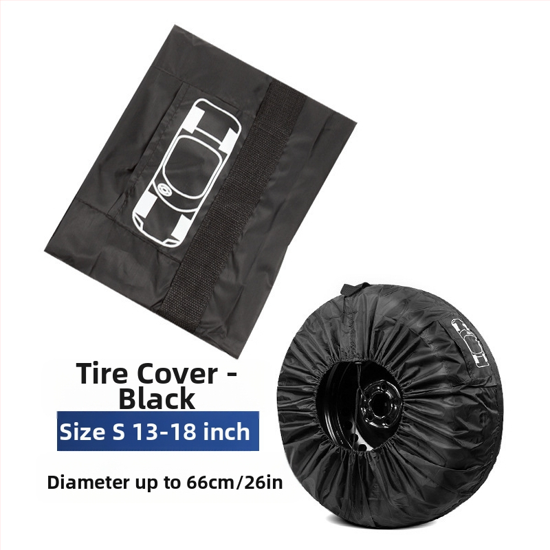 Трансгранична гореща разпродажба, калъф за гума от 190T полиестер и тафта, калъф за резервна гума за кола, чанта за съхранение на зимни гуми, защитен калъф за колело