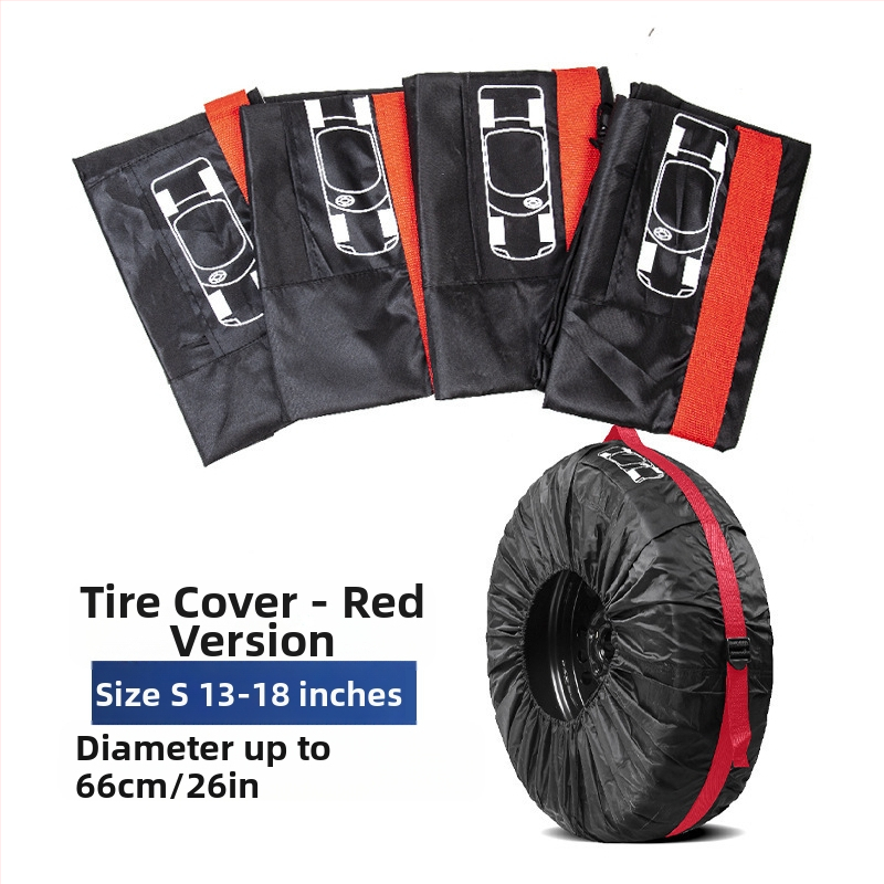 Трансгранична гореща разпродажба, калъф за гума от 190T полиестер и тафта, калъф за резервна гума за кола, чанта за съхранение на зимни гуми, защитен калъф за колело