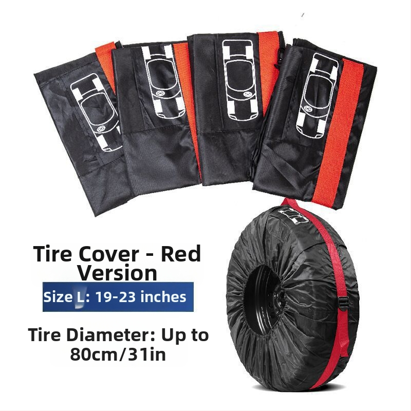 Трансгранична гореща разпродажба, калъф за гума от 190T полиестер и тафта, калъф за резервна гума за кола, чанта за съхранение на зимни гуми, защитен калъф за колело