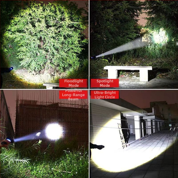 Φακός Xhp70 με ισχυρό φως για διασυνοριακή χρήση, φακός LED πολλαπλών λειτουργιών με ζουμ, μεγάλη διάρκεια ζωής μπαταρίας, εξαιρετικά φωτεινός φακός υψηλής ισχύος για εξωτερικούς χώρους