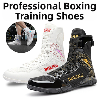 Pantofi de box pentru bărbați și femei, pantofi de luptă cu vârf înalt, Sanda, pantofi speciali pentru interior, pantofi de fitness pentru antrenament, pantofi de lupte profesionali, pantofi de luptă liberi