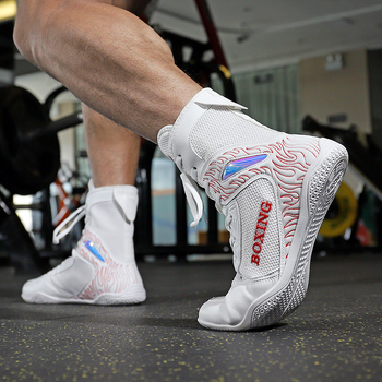 Pantofi de box pentru bărbați și femei, pantofi de luptă cu vârf înalt, Sanda, pantofi speciali pentru interior, pantofi de fitness pentru antrenament, pantofi de lupte profesionali, pantofi de luptă liberi