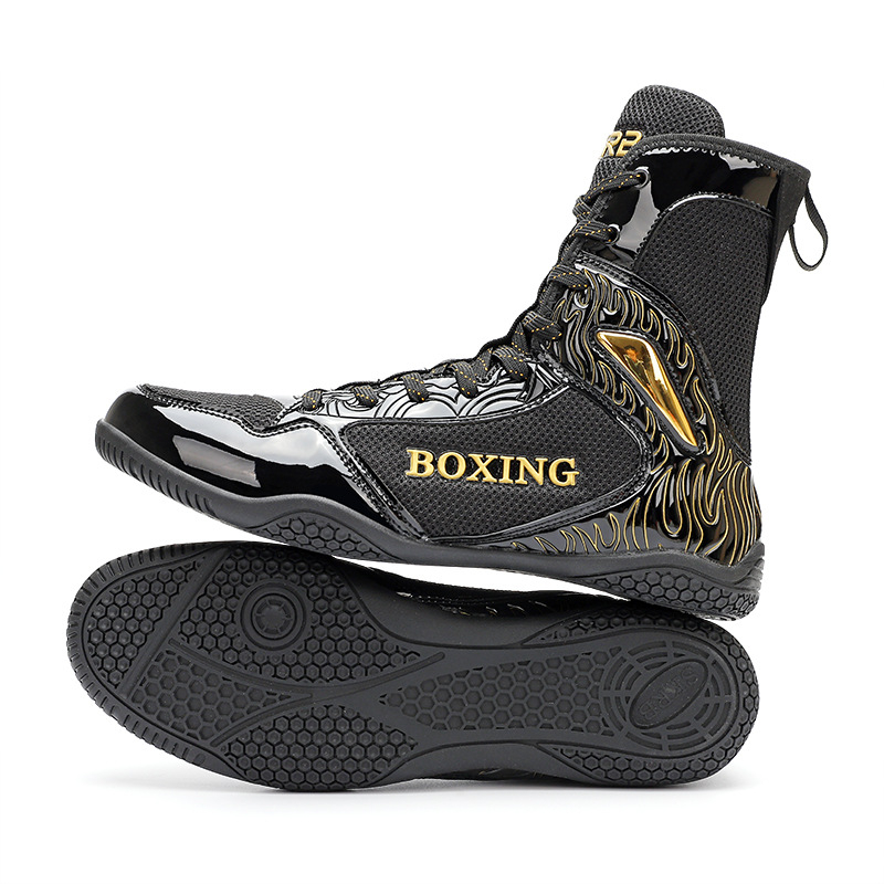 Pantofi de box pentru bărbați și femei, pantofi de luptă cu vârf înalt, Sanda, pantofi speciali pentru interior, pantofi de fitness pentru antrenament, pantofi de lupte profesionali, pantofi de luptă liberi