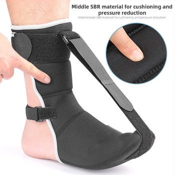 Νάρθηκας πτώσης ποδιών με ελαστική στερέωση, νυχτερινή χρήση, κάλτσες με κλιπ για διευθετήσιμη υποστήριξη, διαμορφωτής σφηνών πτώσης ποδιών για εκπαίδευση
