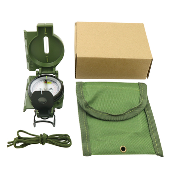 Välistingimustes kasutatav multifunktsionaalne kompass telkimiseks, maastikul kasutamiseks, põhjapoolse geoloogia kompass, Ameerika sõduri lahinguvarustus, metall