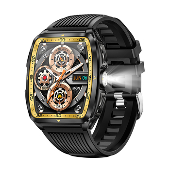 Трансграничен KT83 смарт часовник Bluetooth разговори музика здраве сън наблюдение силна светлина смарт часовник