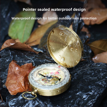 Lauko kompaso kišeninis laikrodis, didelio tikslumo daugiafunkcis studentų tikslus vandeniui atsparus sportinis automobilis, šiaurės kompaso instrumentas